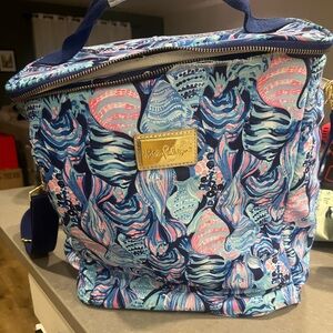 Lilly Pulitzer Vibrant Blue and Pink Cooler